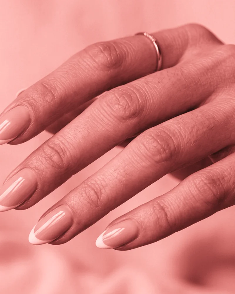 Burgundy Nails Style 2: High-Contrast Studio Edge