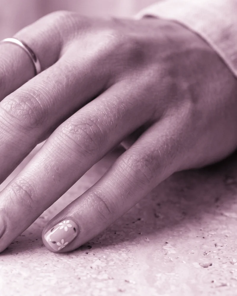 Cute Long Nails Style 7: Sunset Rose Gold Transition on short square nails