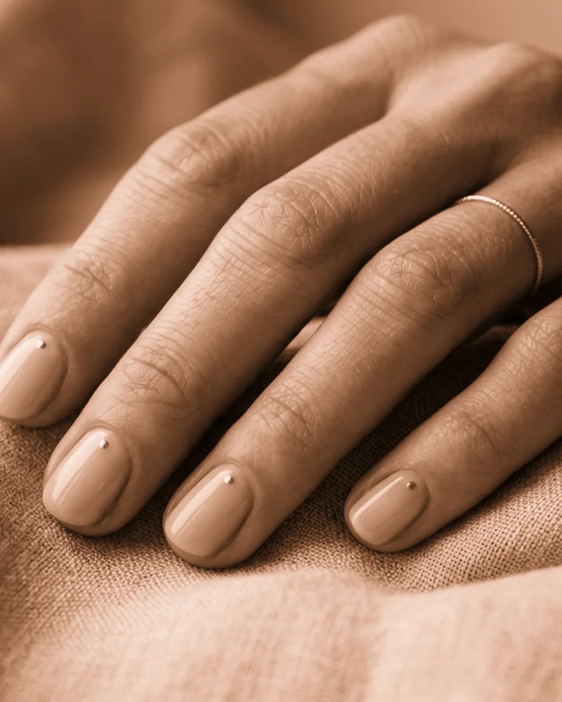Thanksgiving Nails Style 3: Ultra-Glossy Jelly Tint