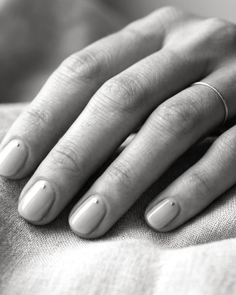 White Nails Style 3: Tone-on-Tone Monochromatic